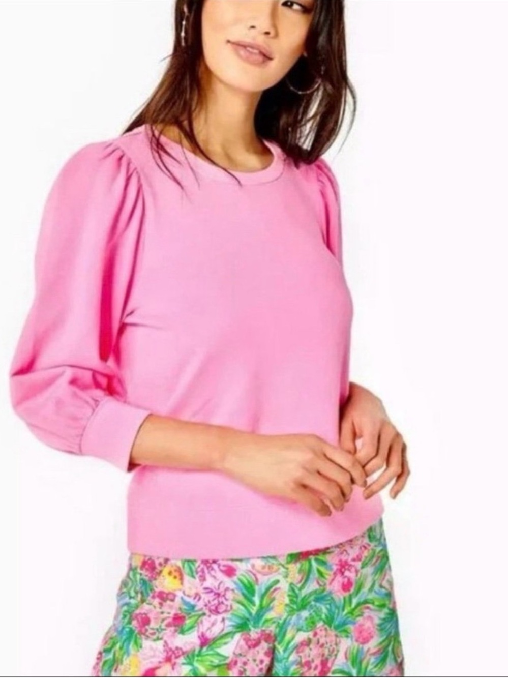 Lilly Pulitzer Corden 3/4 Sleeve Sweatshirt XS - Picture 2 of 5
